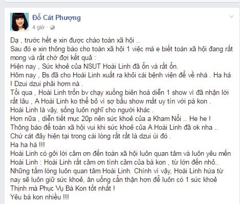 Cat Phuong tiet lo chuyen Hoai Linh tron vien di dien-Hinh-2